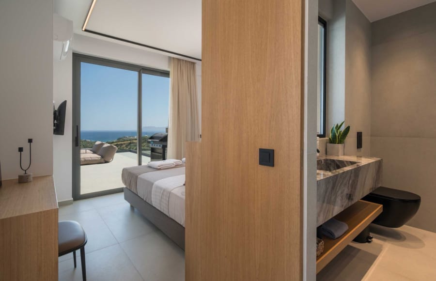 a room with a bed and a window