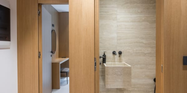 a bathroom with a sink and a toilet