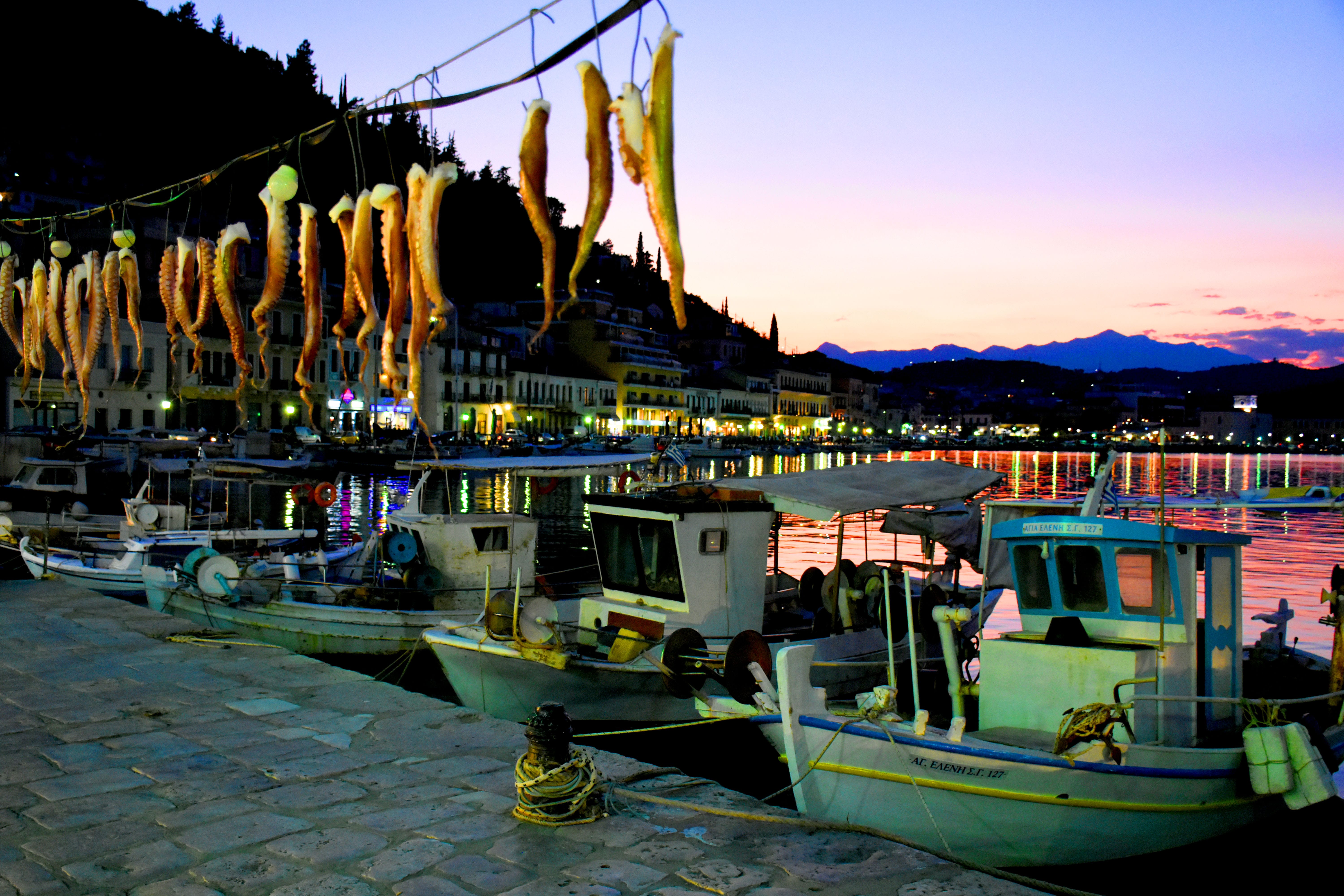 boats parked at a dock