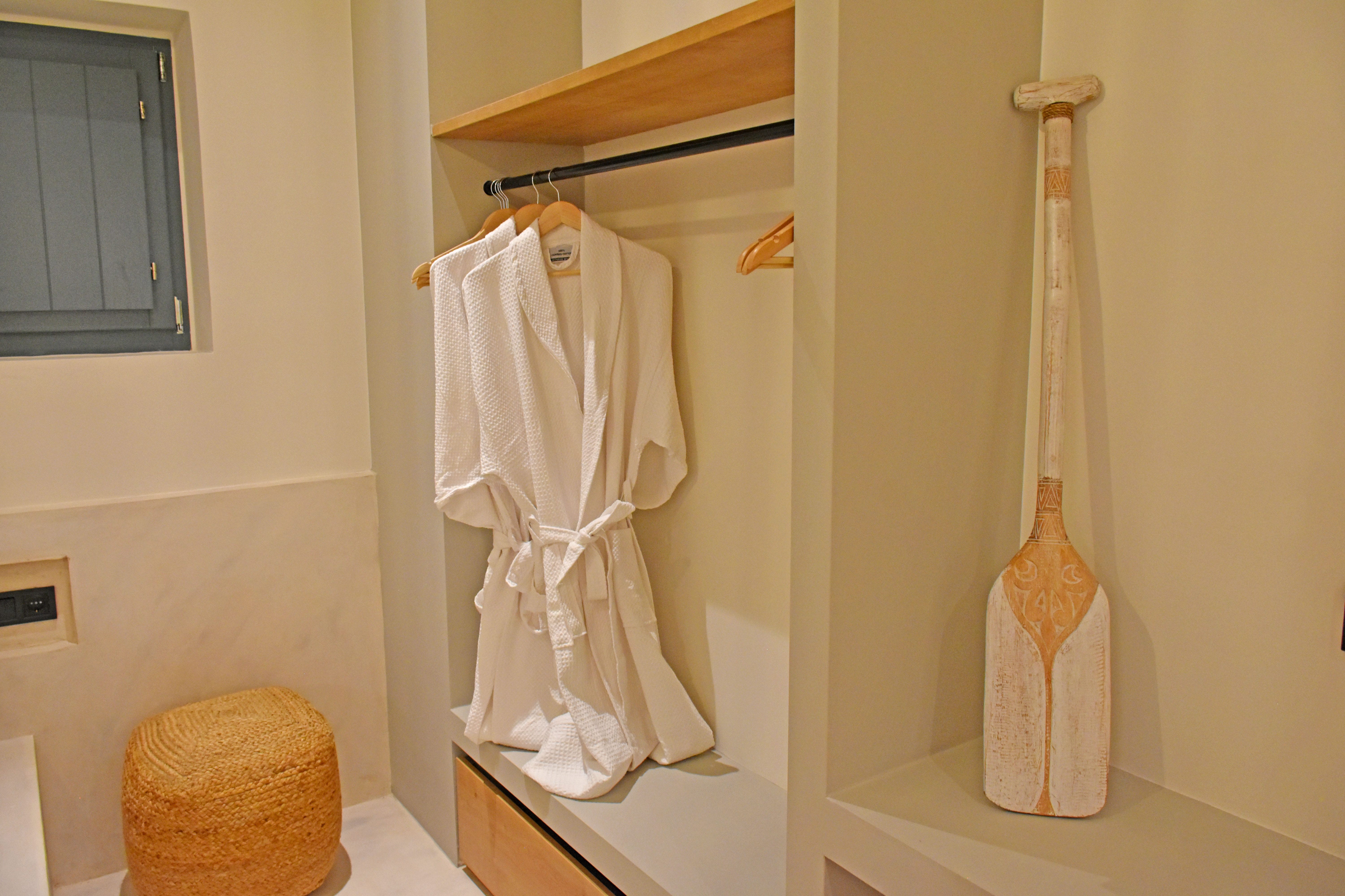 a towel on a rack
