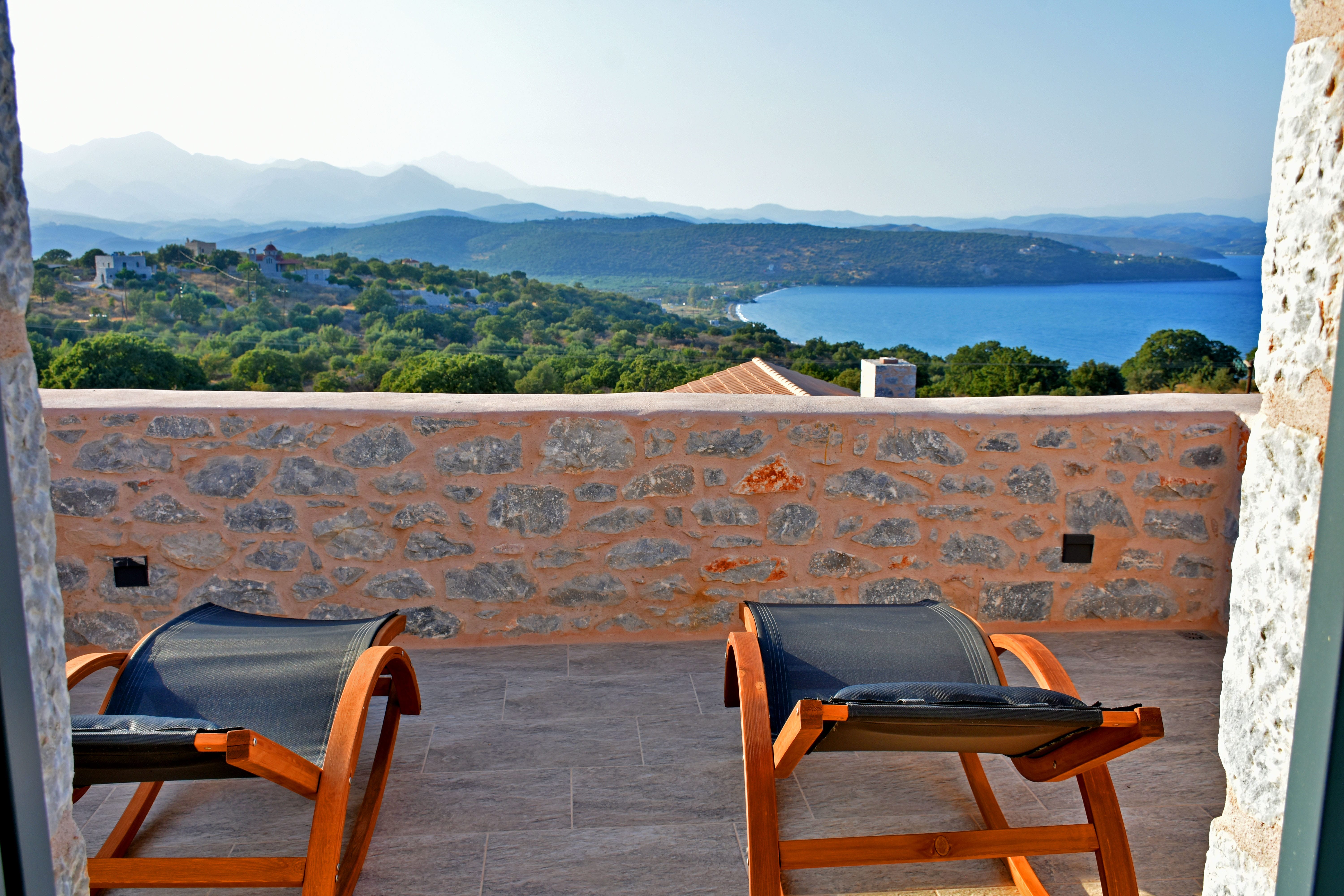 chairs on a patio