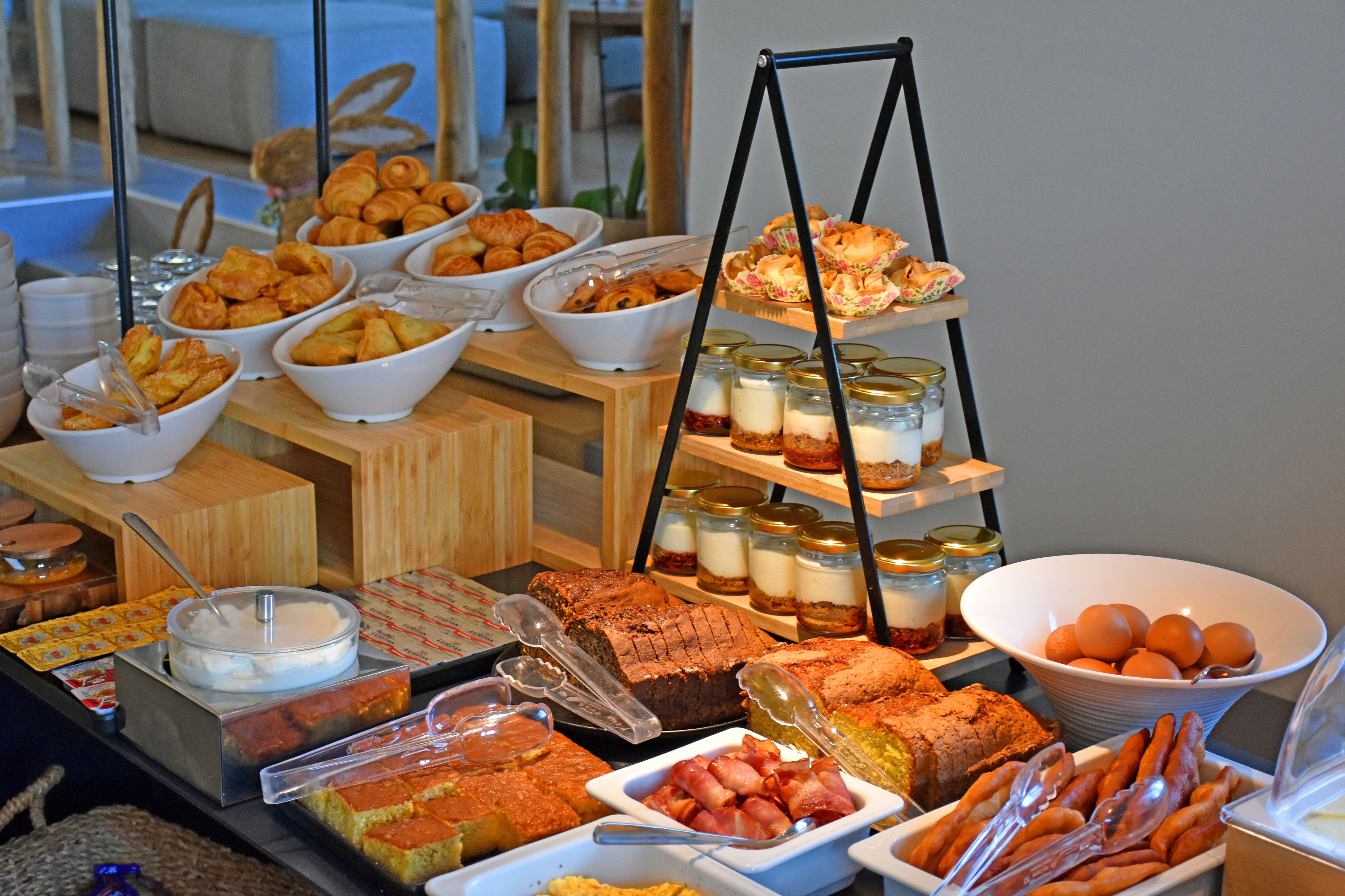 a table full of food