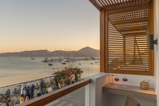 a view of the ocean from a balcony