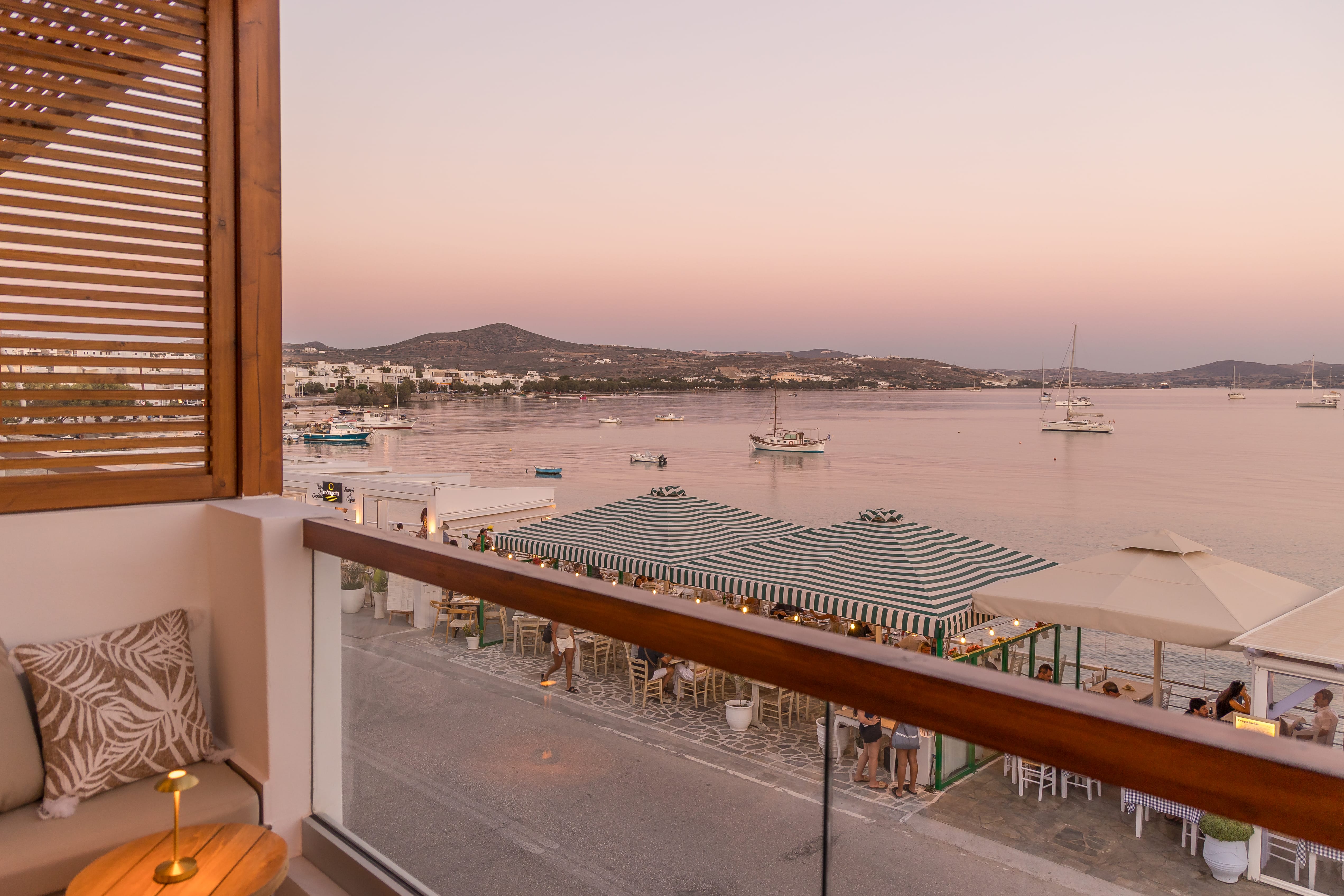 a view of the ocean from a balcony