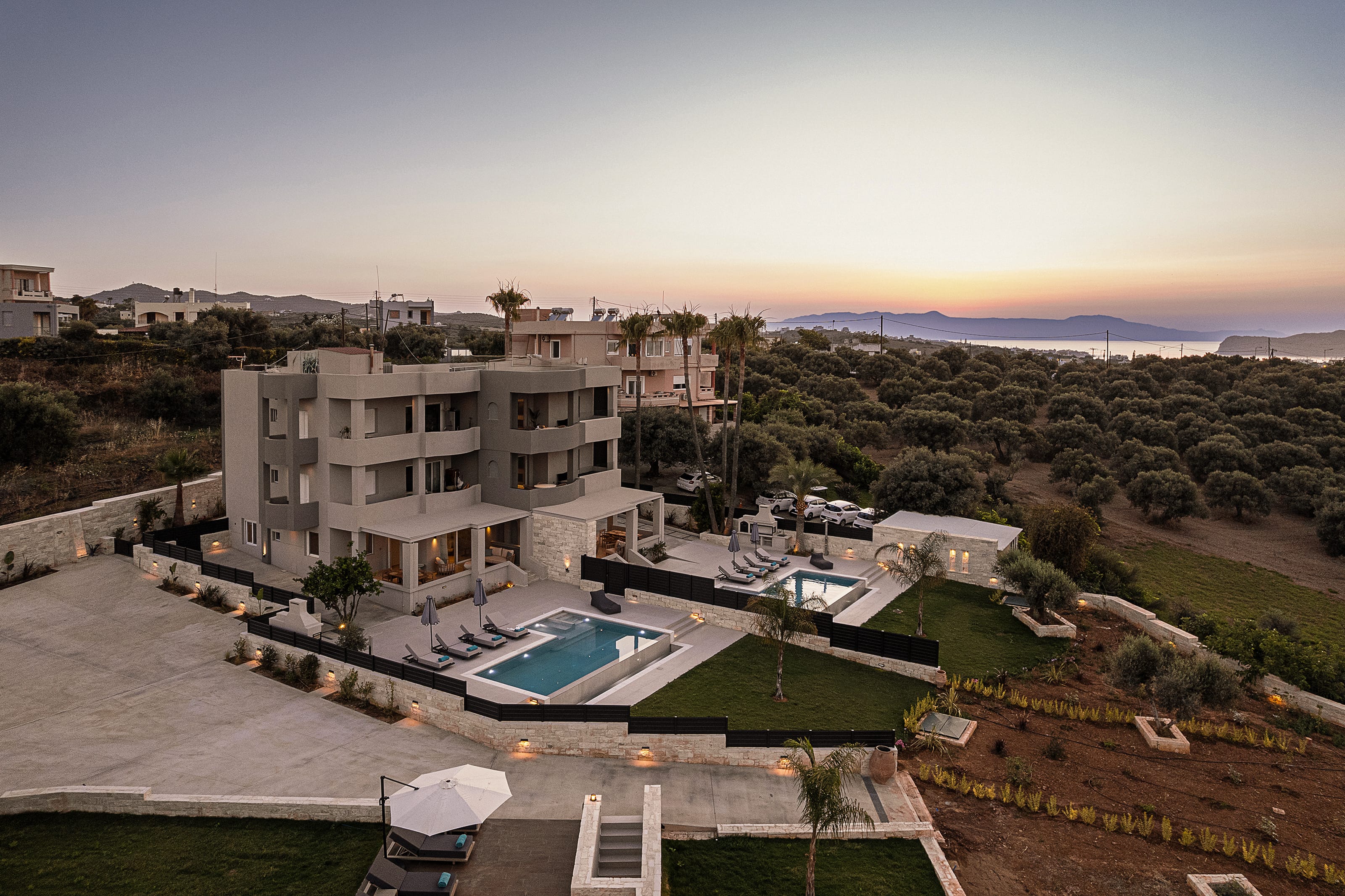 a high angle view of a building