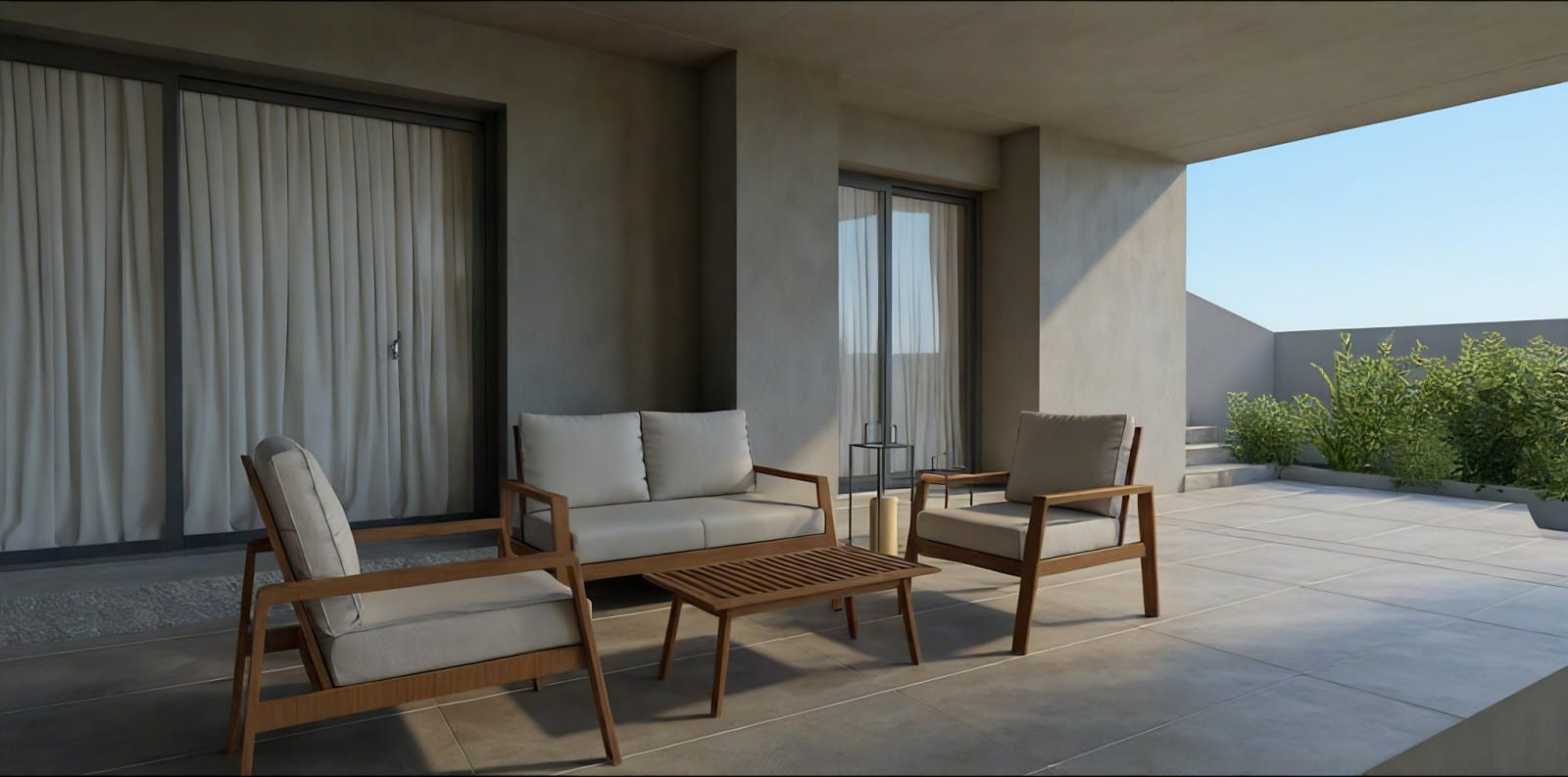 a room with chairs and a table