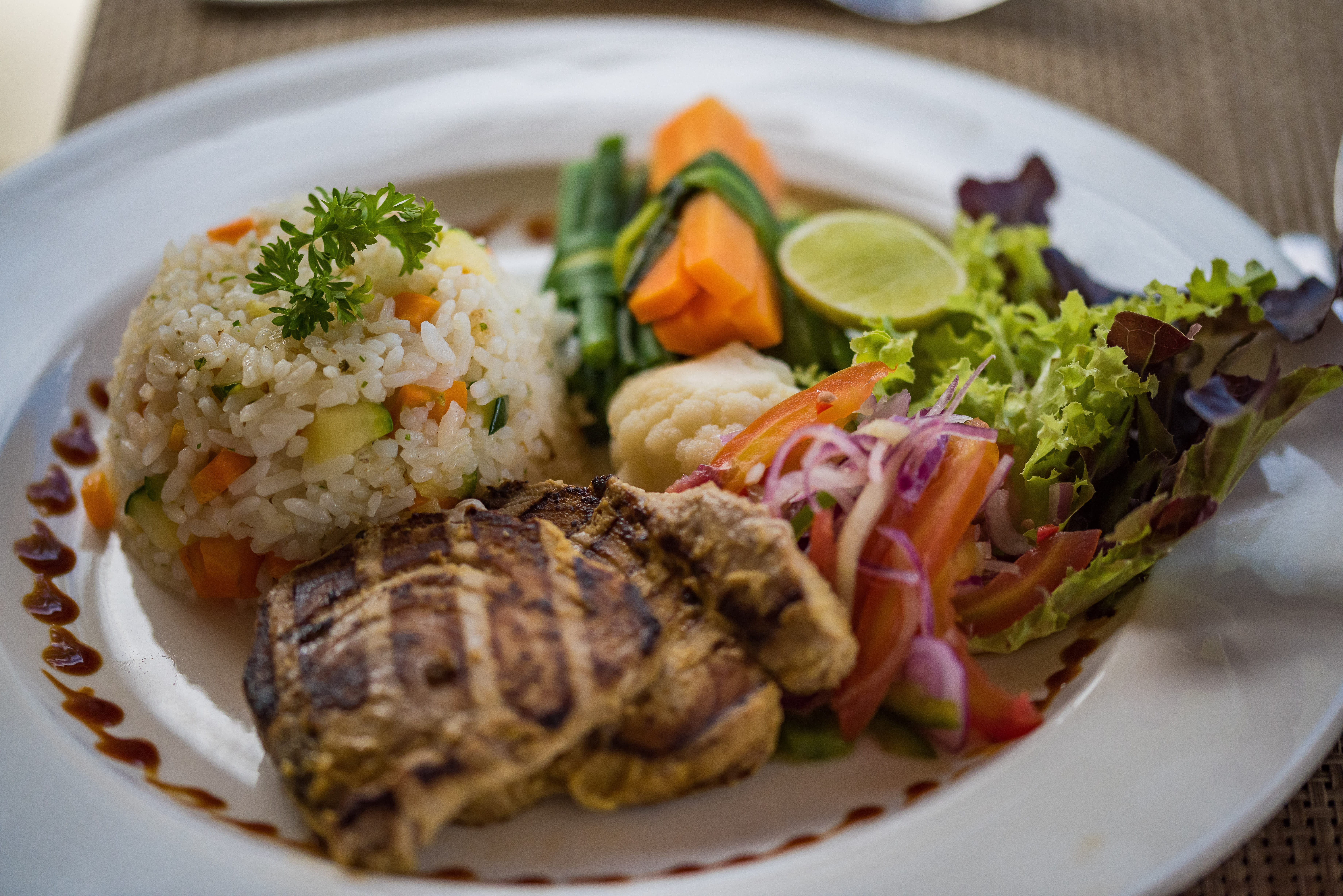 a plate of food