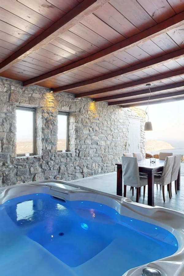 a large indoor swimming pool