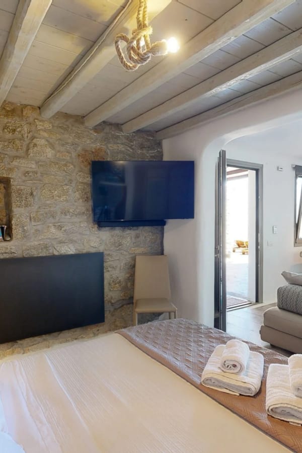 a room with a bed and a couch