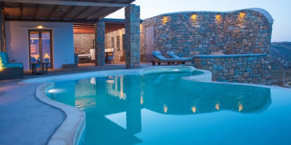 a swimming pool in a house