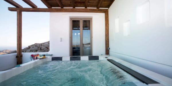 a swimming pool in a room