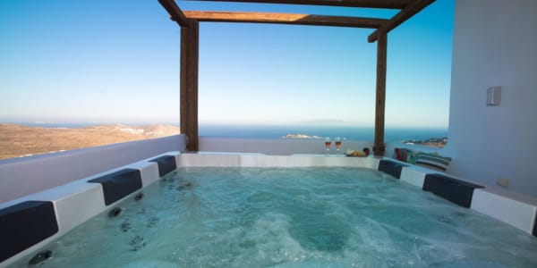 a view of the ocean from a balcony