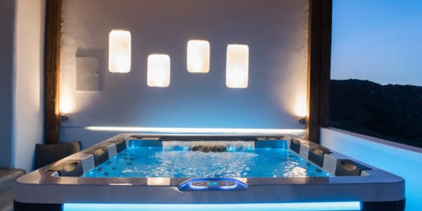 a pool table with a screen