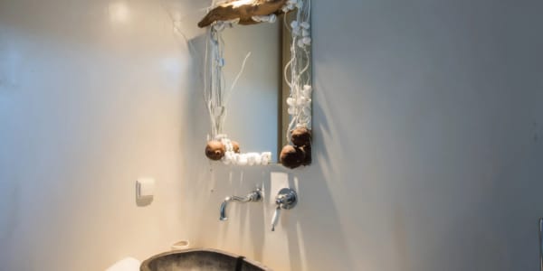 a bathroom with a sink and a toilet