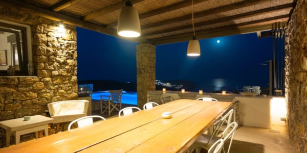 a room with tables and chairs