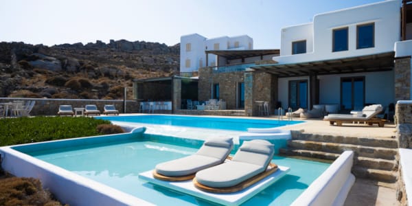 a swimming pool in a backyard