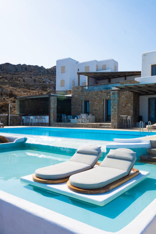 a swimming pool in a backyard