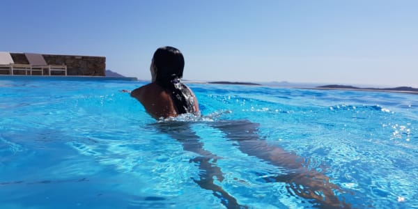 a person in the water