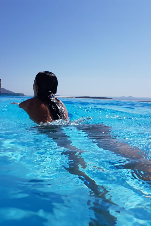 a person in the water