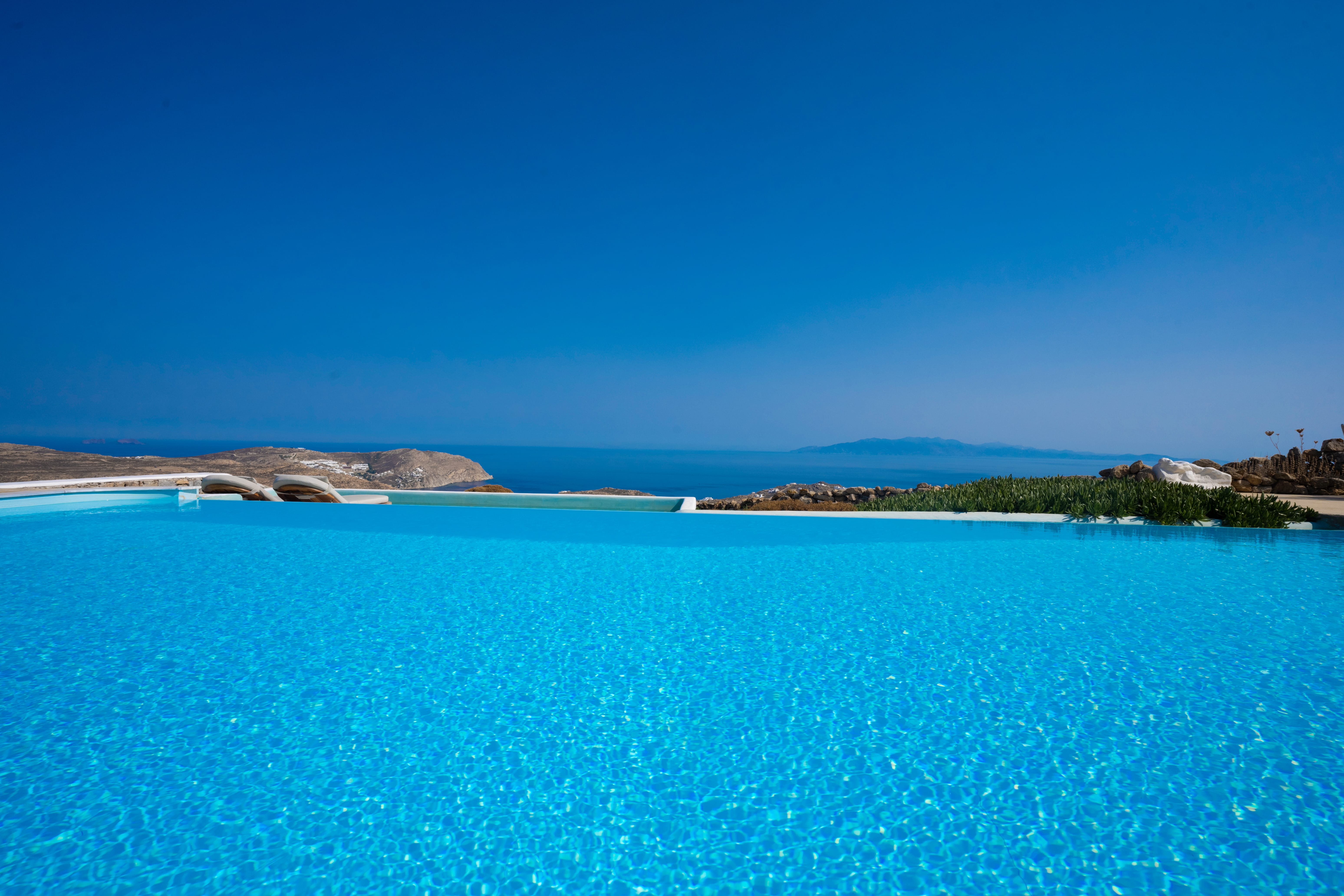 a body of water with land in the distance