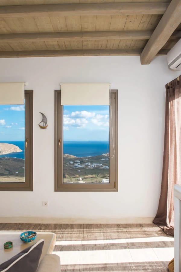 a bathroom with a large mirror