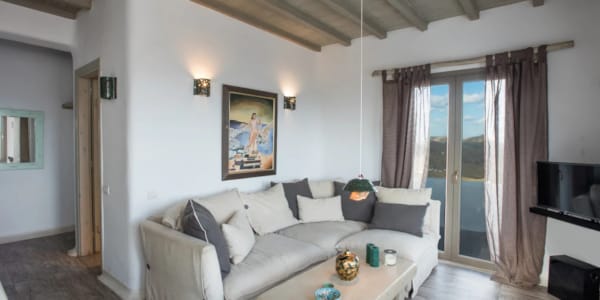 a living room with a couch and a coffee table