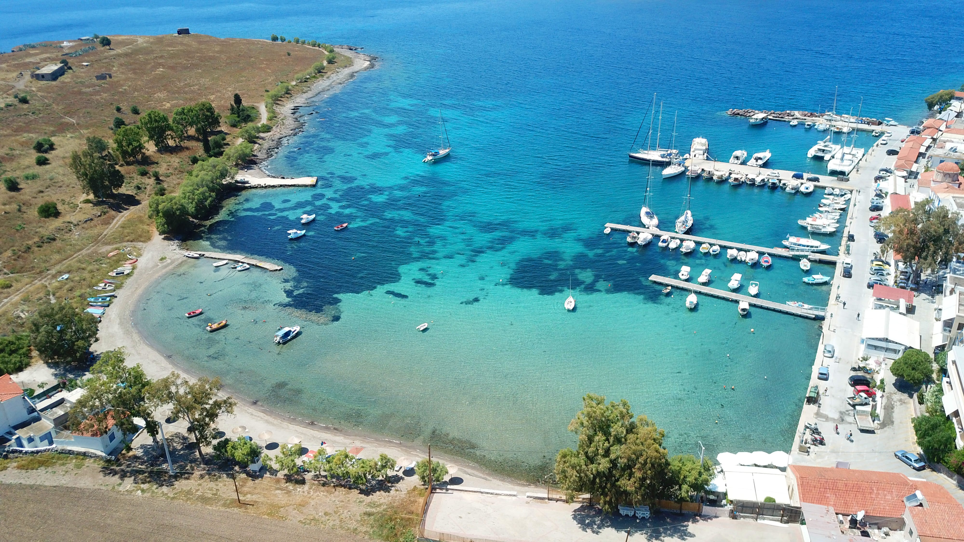 a body of water with boats in it