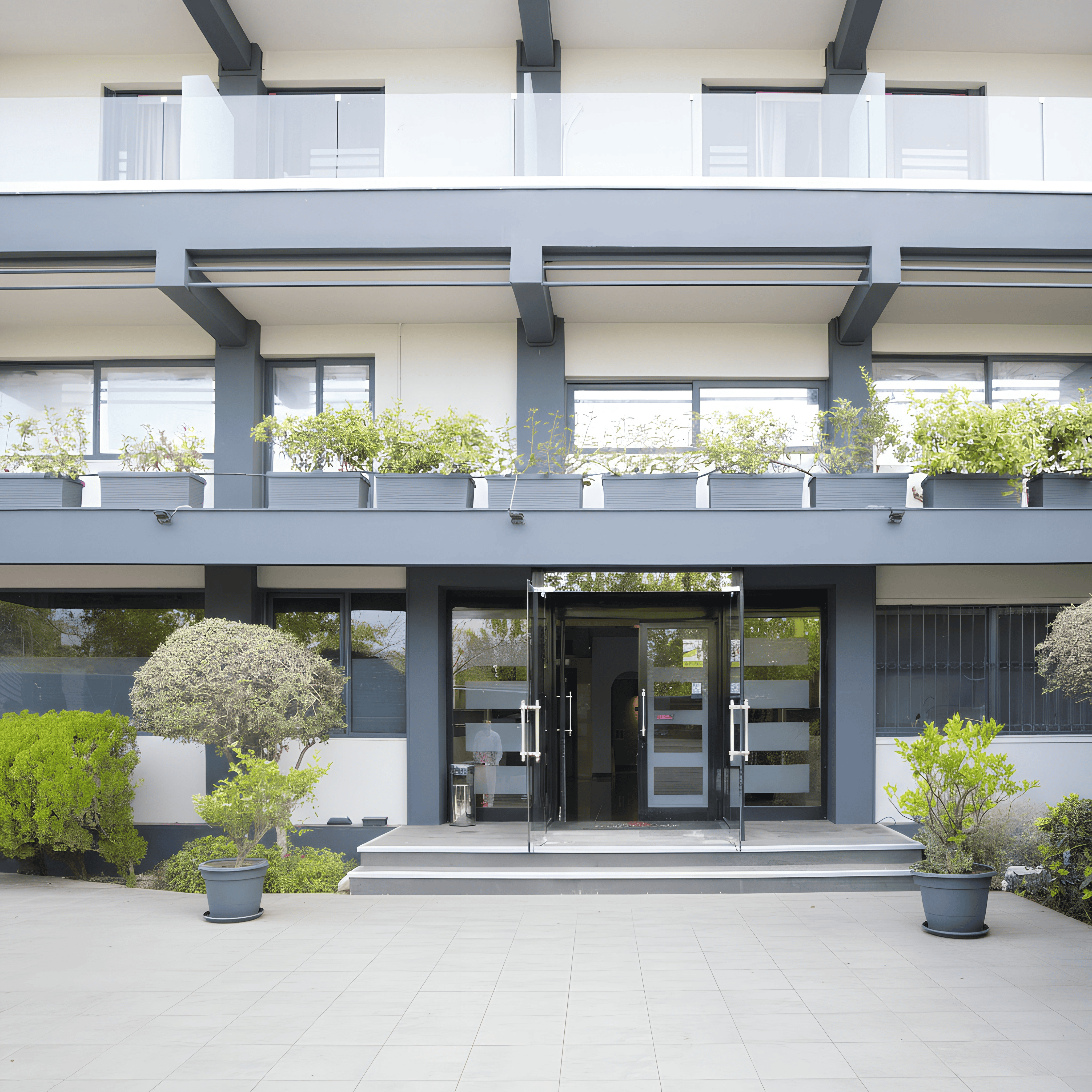 Aachen Hotel's Facade in Kifissia 