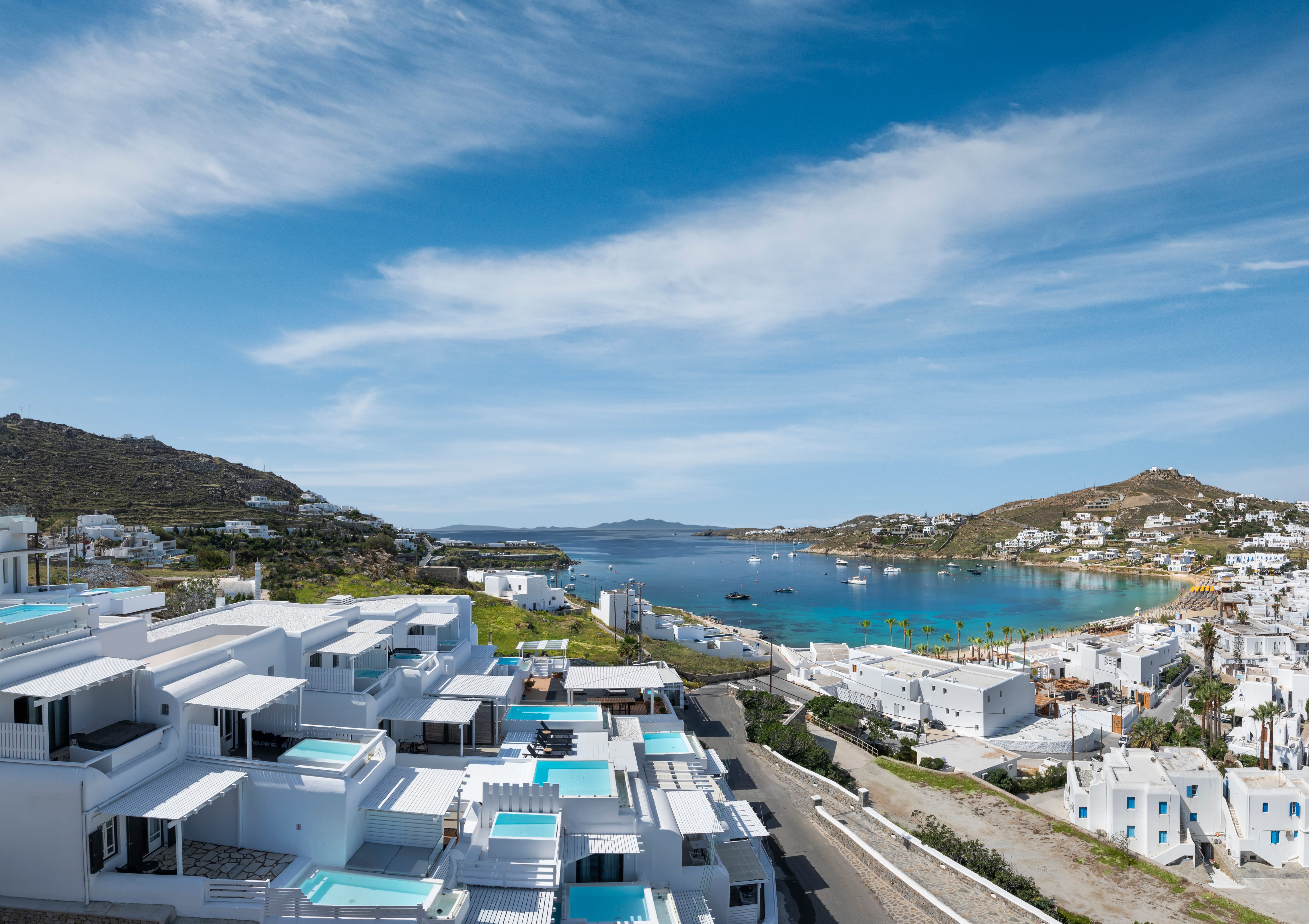 a town next to a body of water