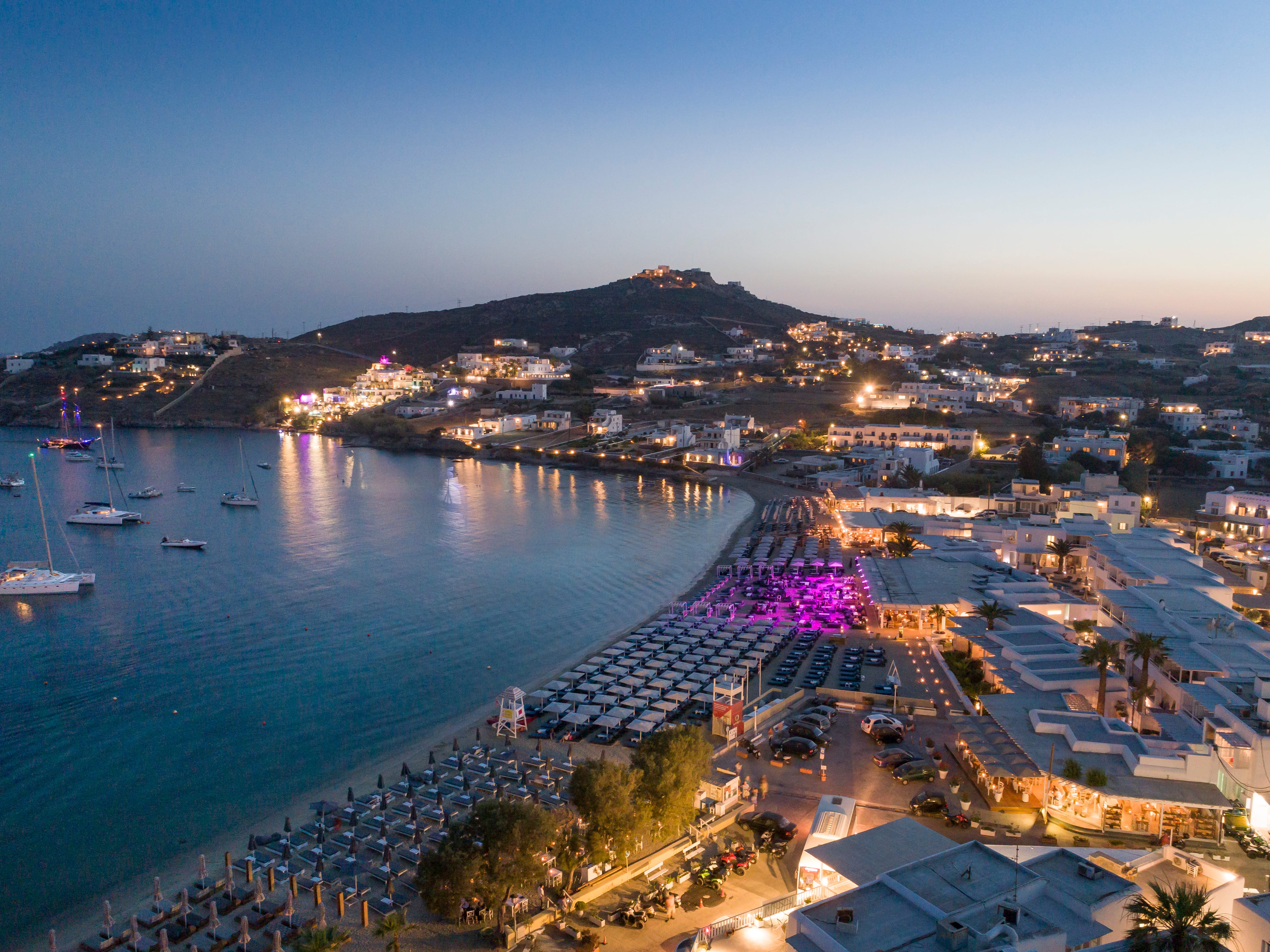 a city next to the water