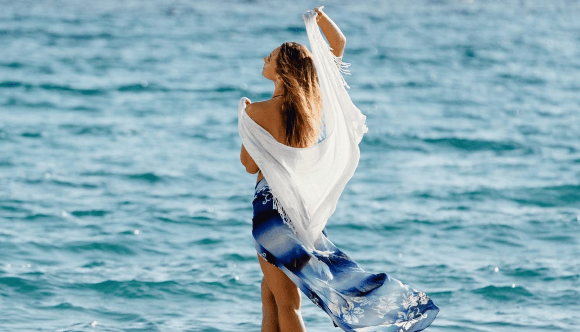 a person in a swimsuit in the water