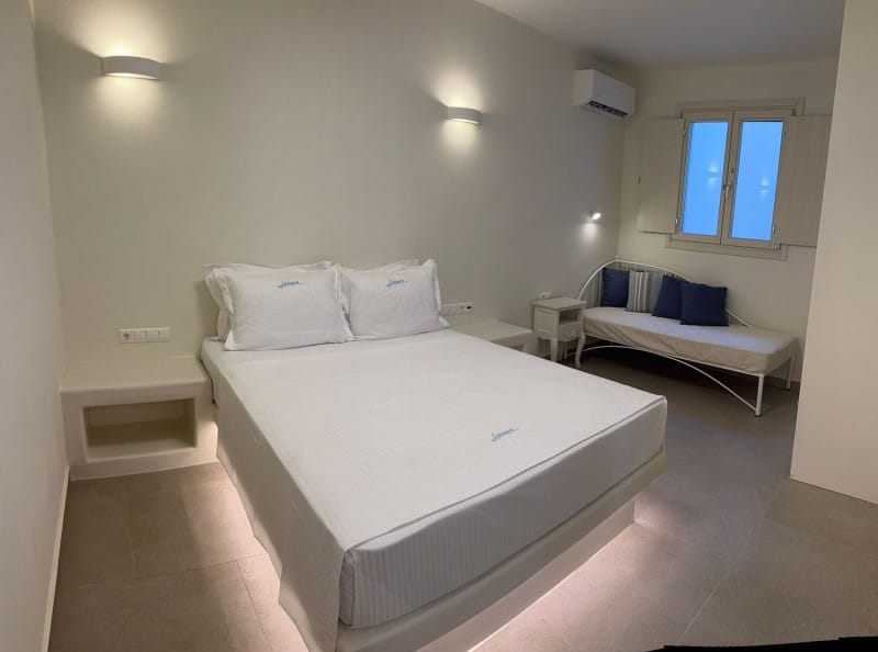 a room with two beds