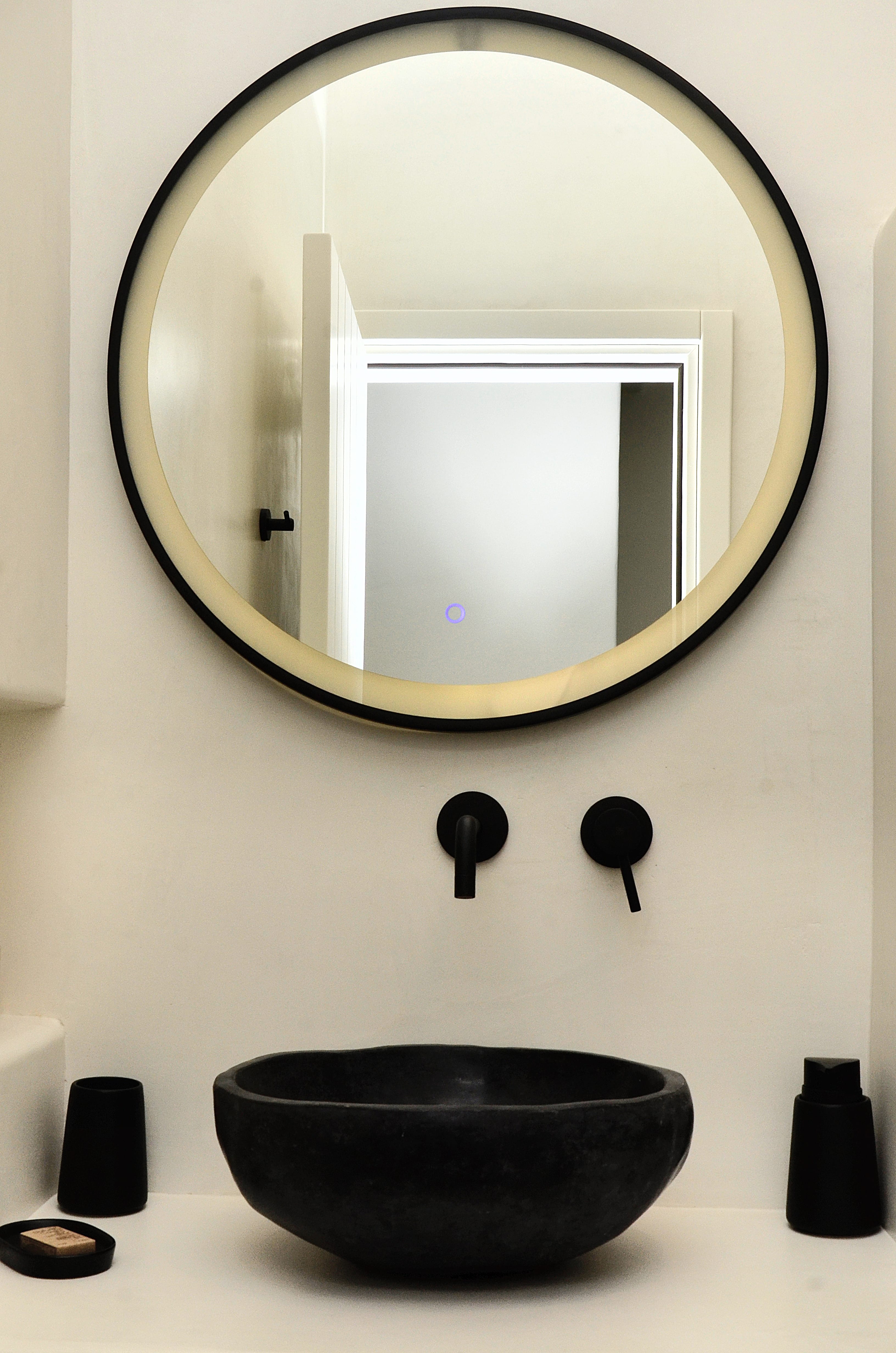 a mirror on a wall