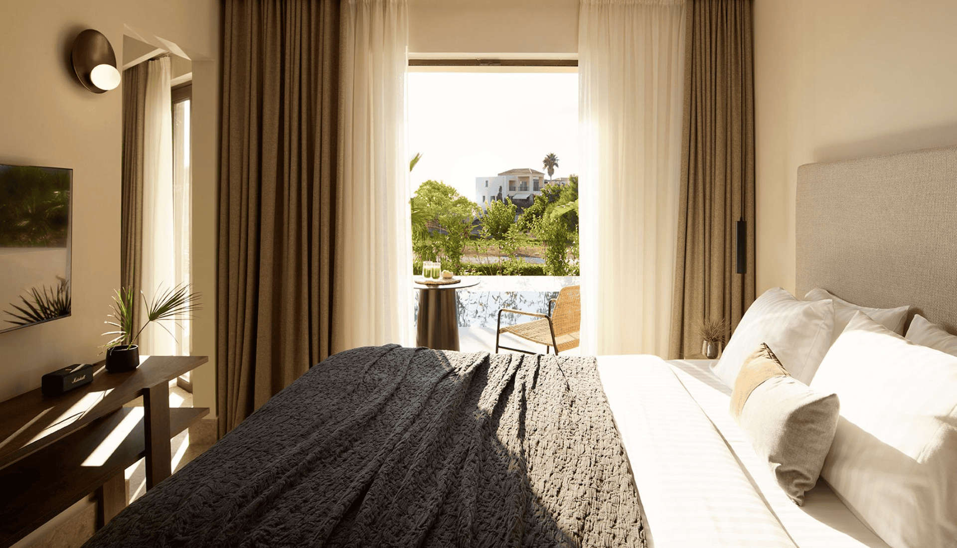 a bed with a blanket on it