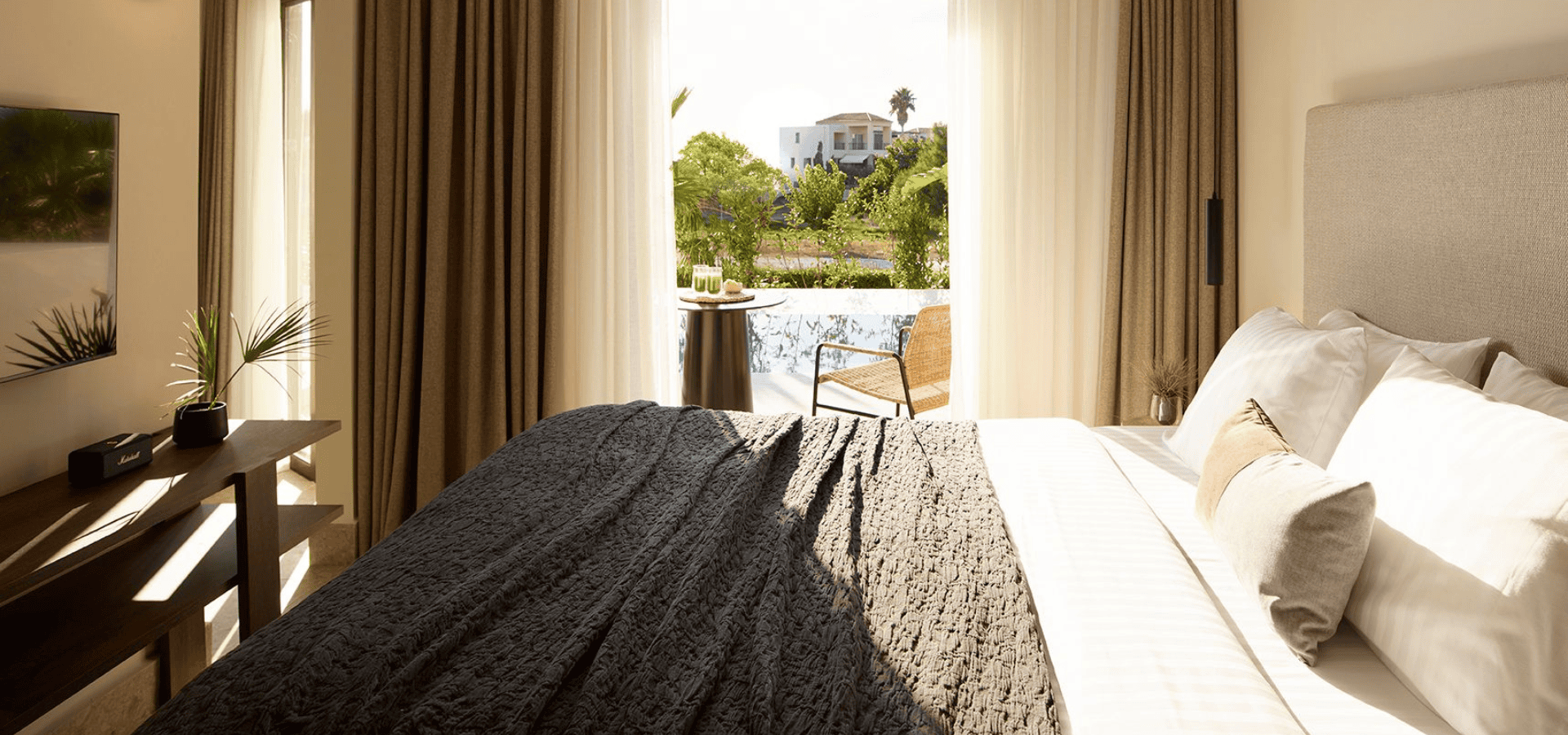 a bed with a blanket on it