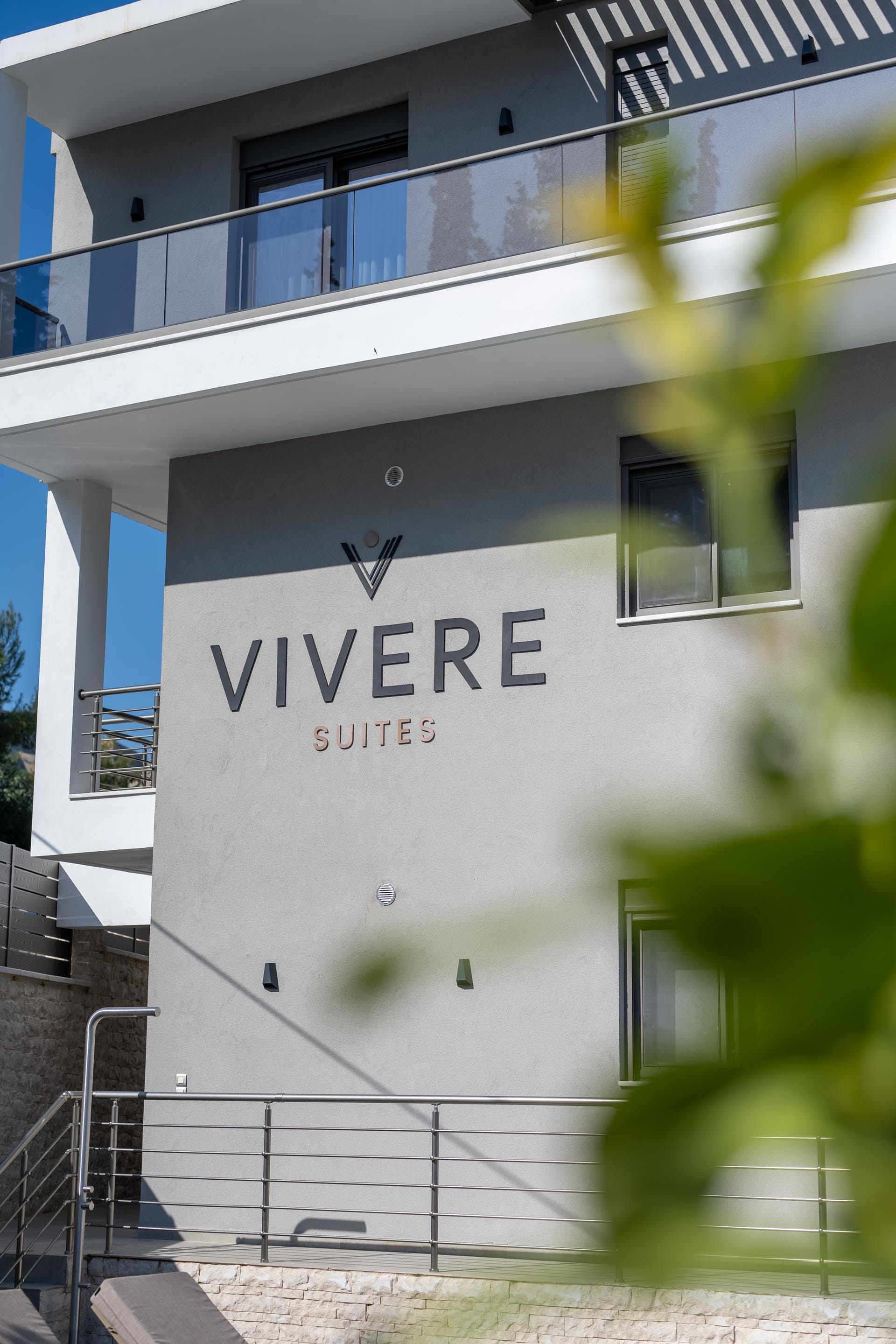 a building with a sign on it