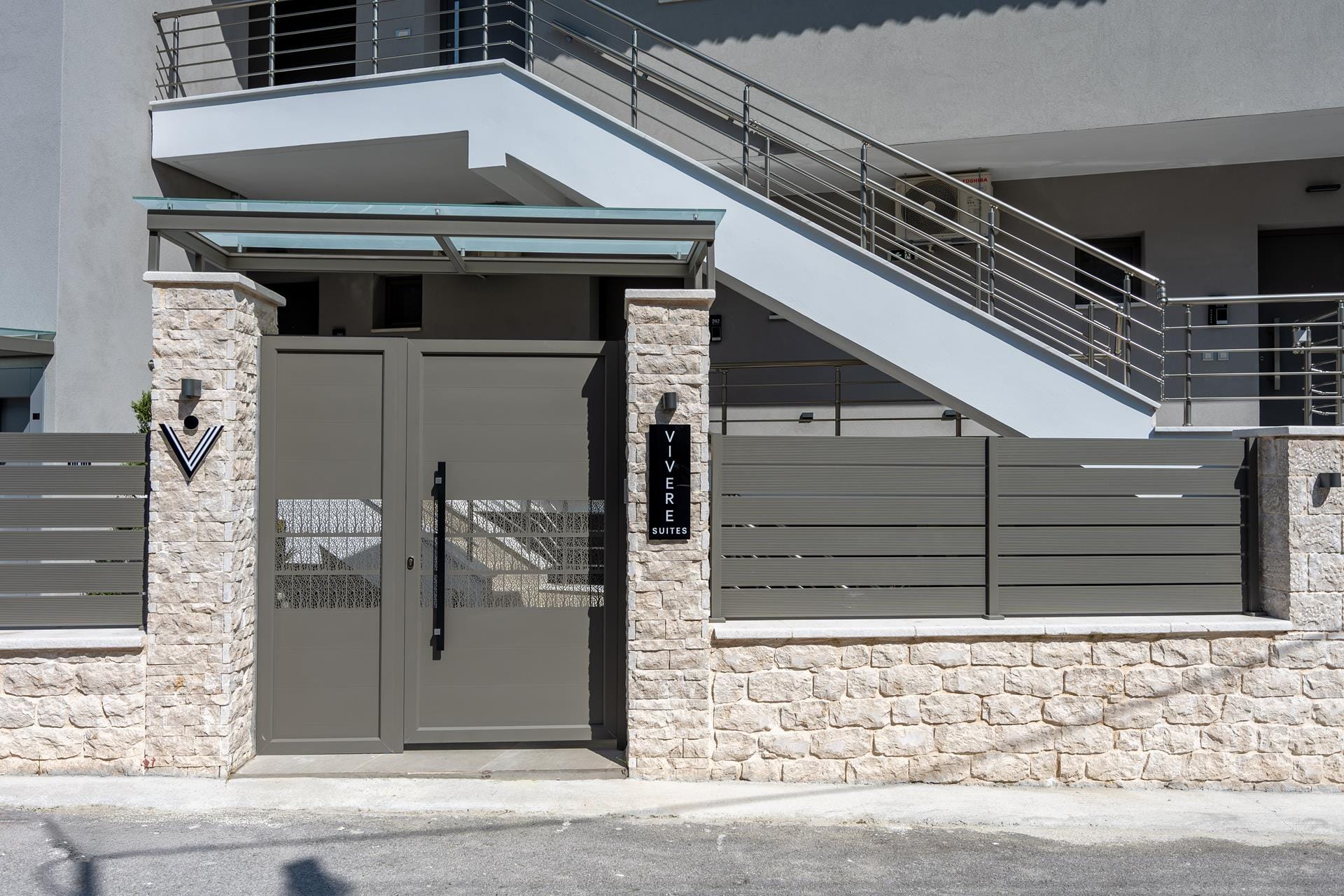 a building with a staircase