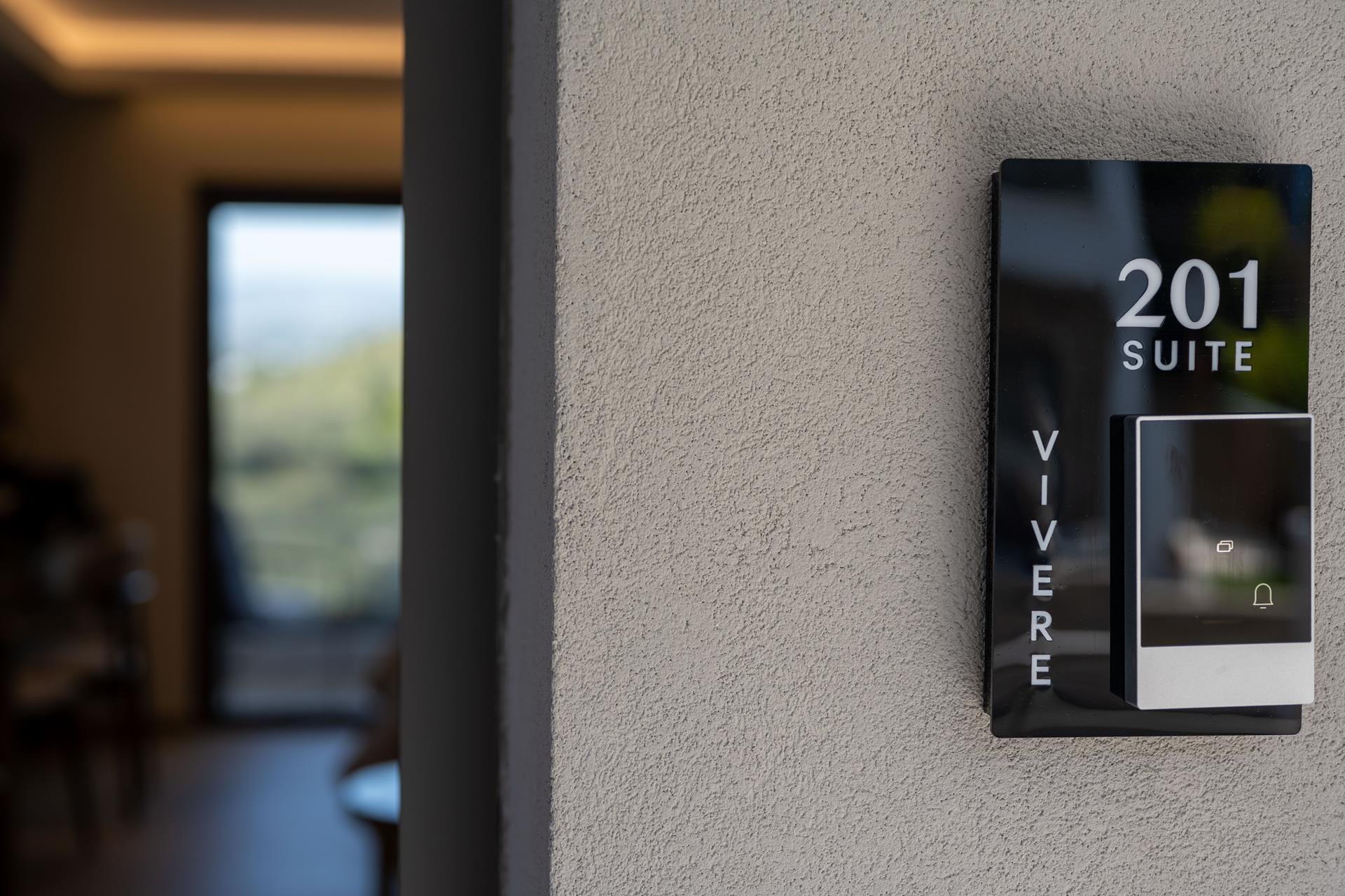 a black and white sign on a wall