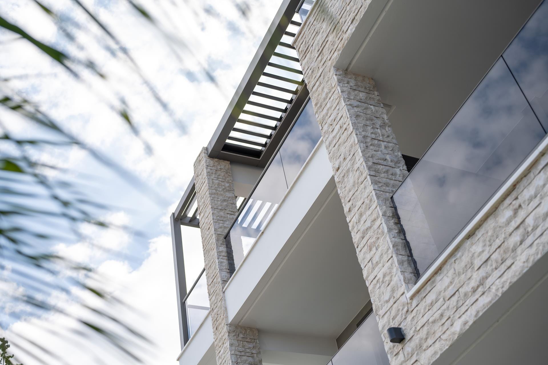 a building with a tree in the background