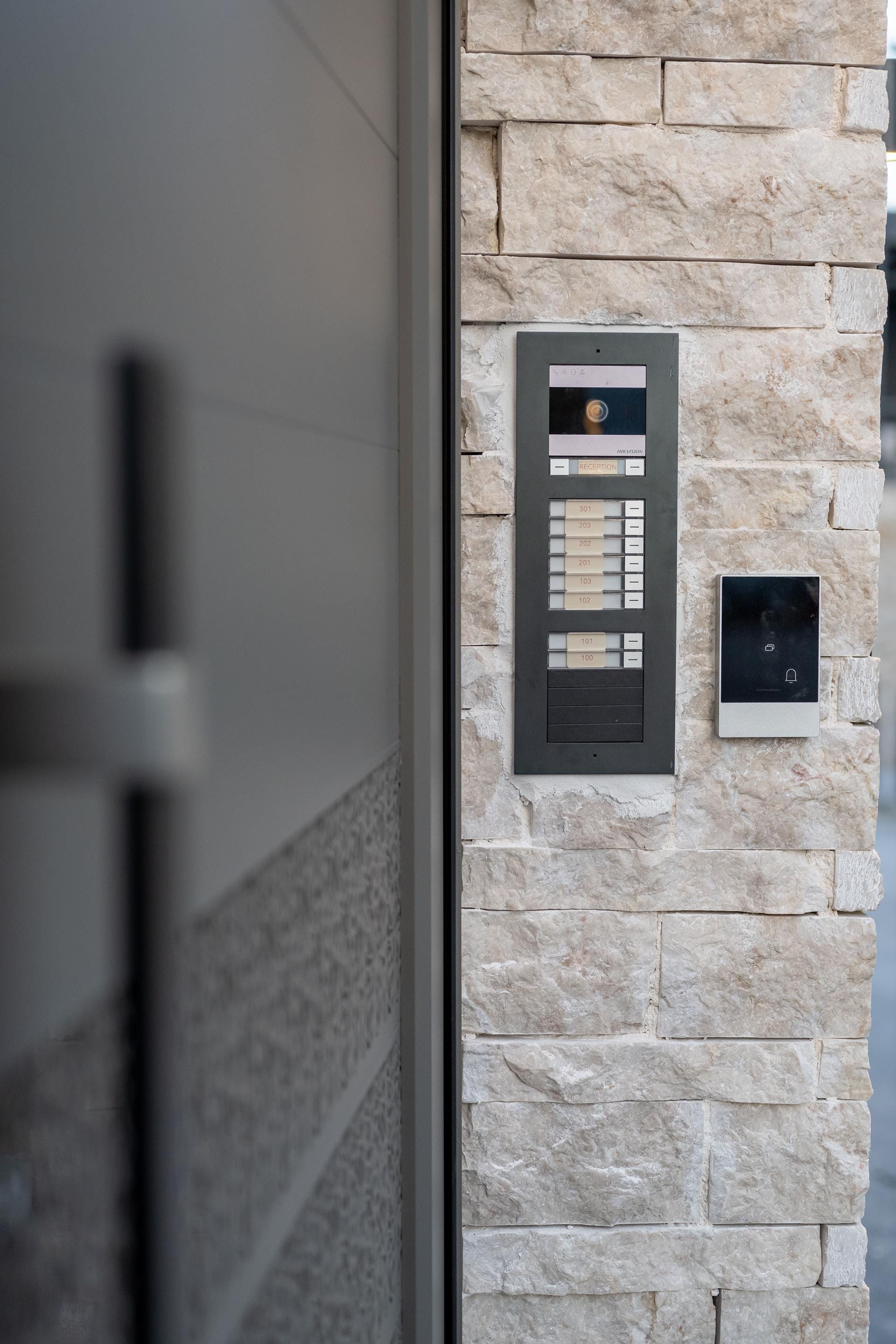 a person looking out a window