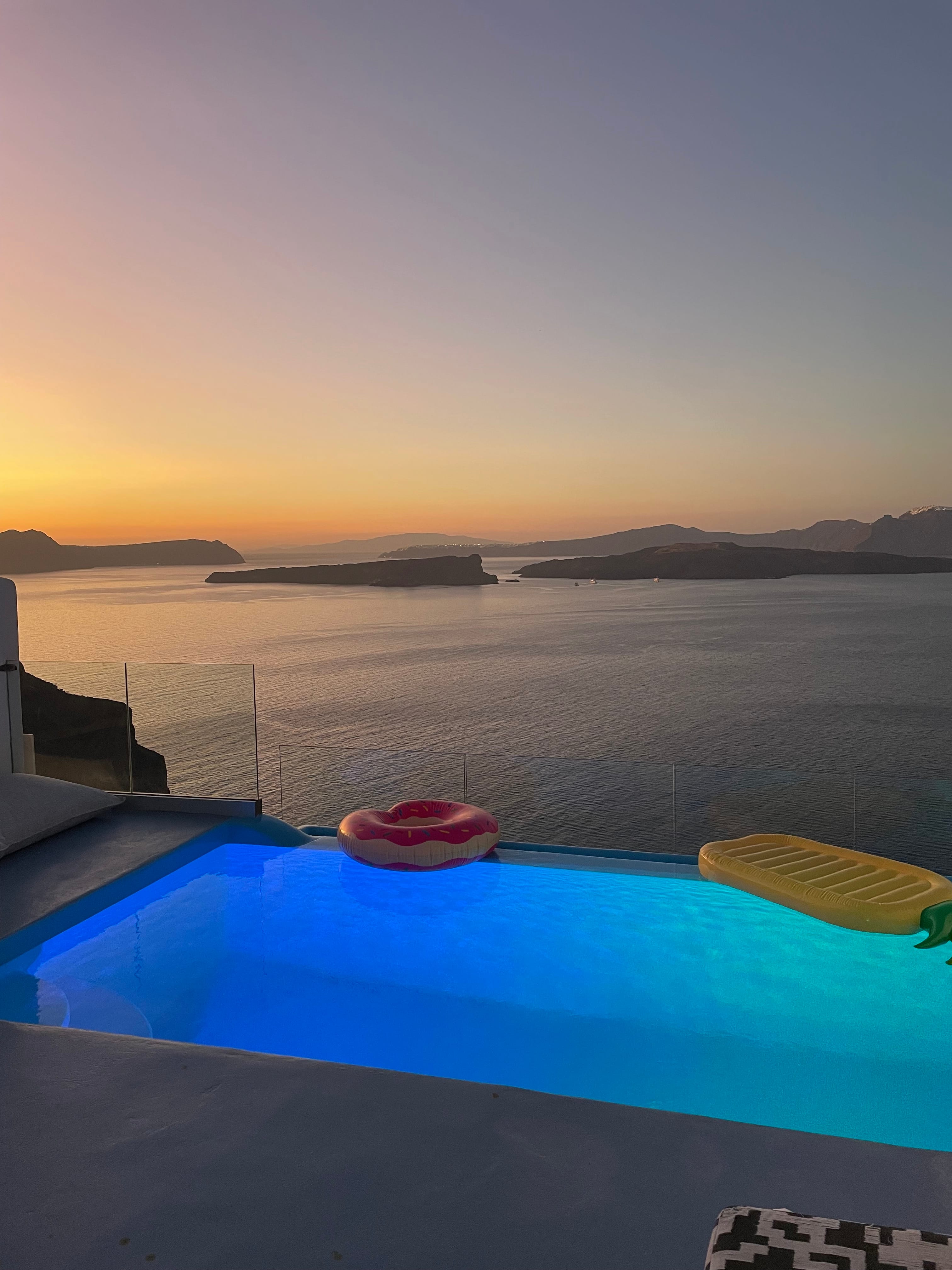 a pool in a desert