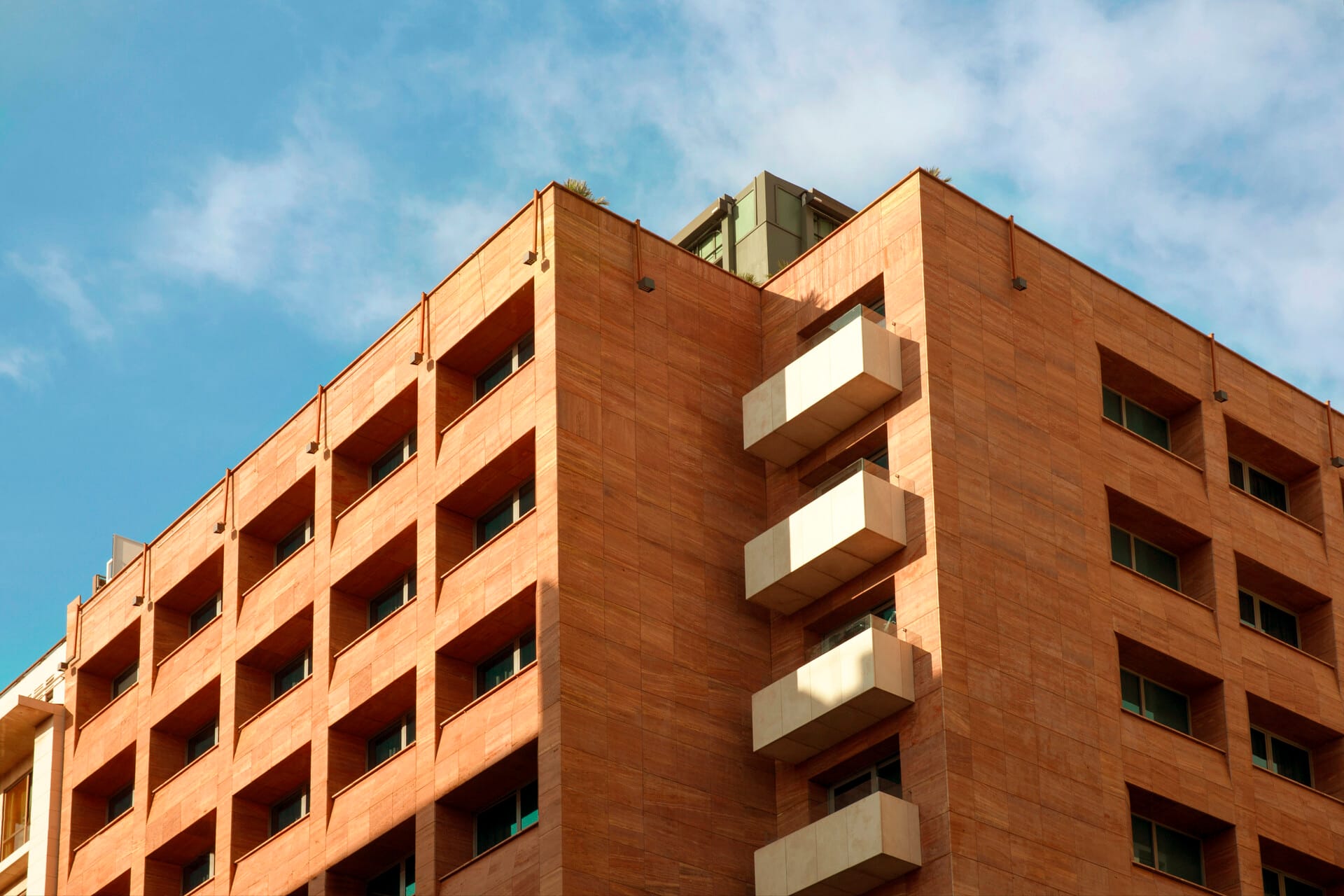 a low angle view of a building