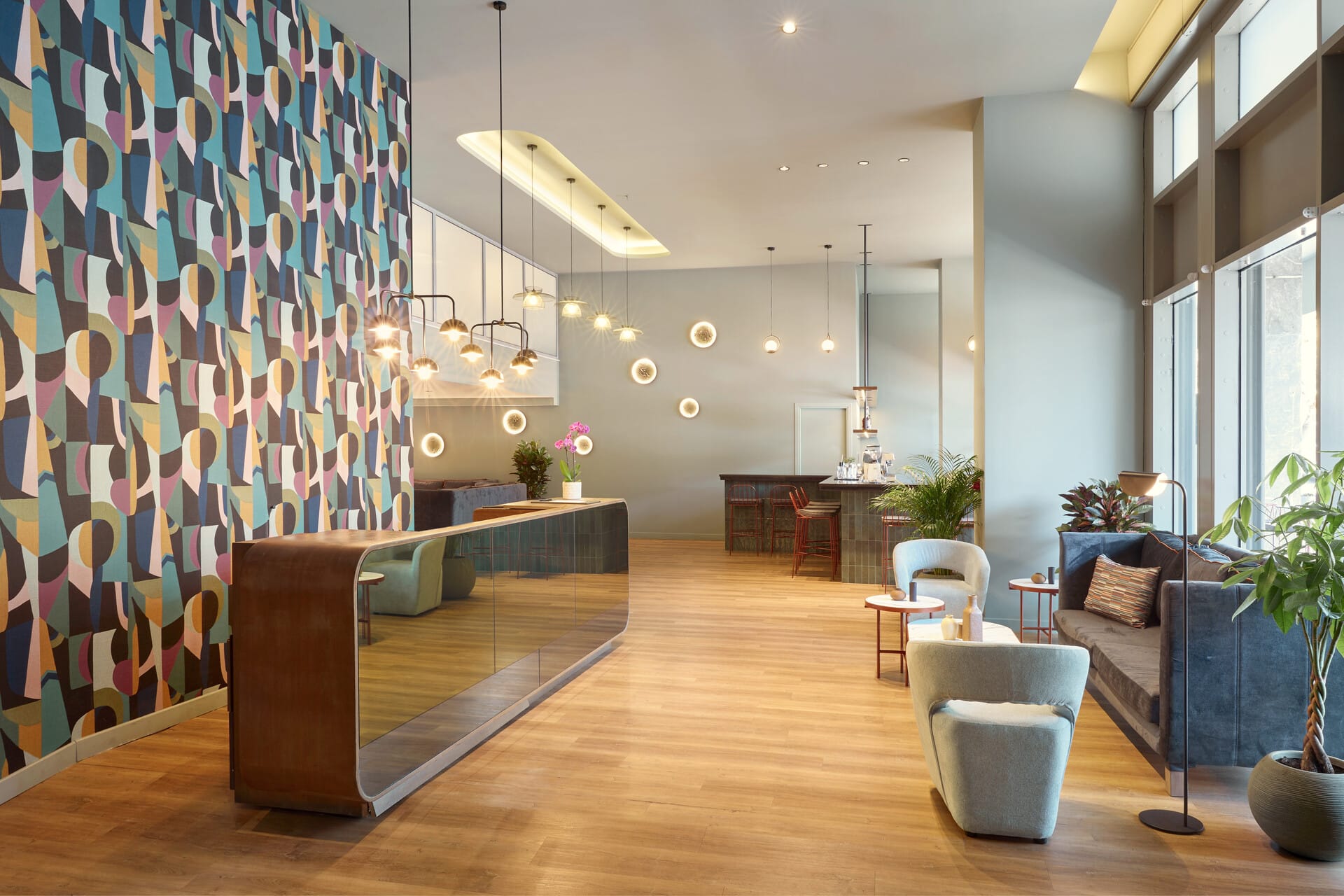 a room with a wood floor and a wood floor with a wood floor