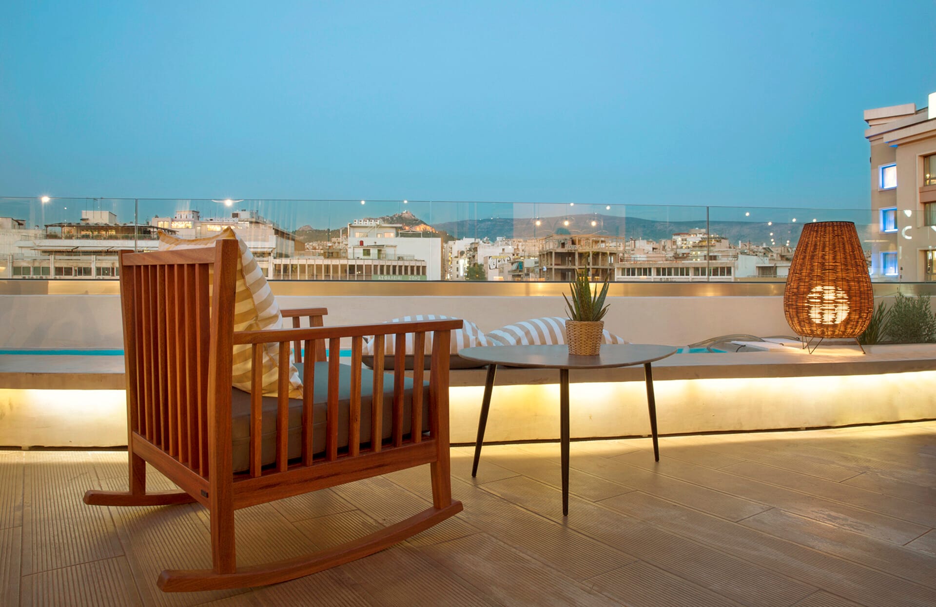 a bench sits unoccupied