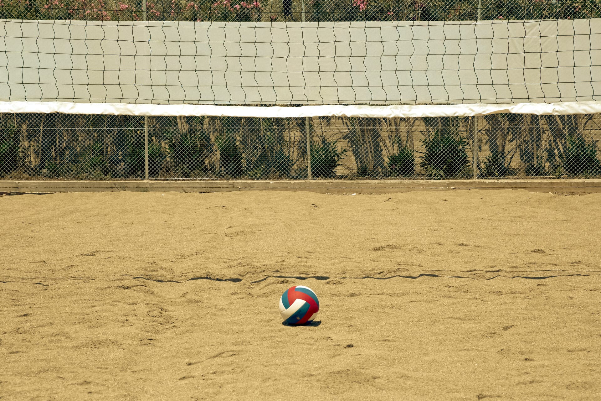 a ball on the ground