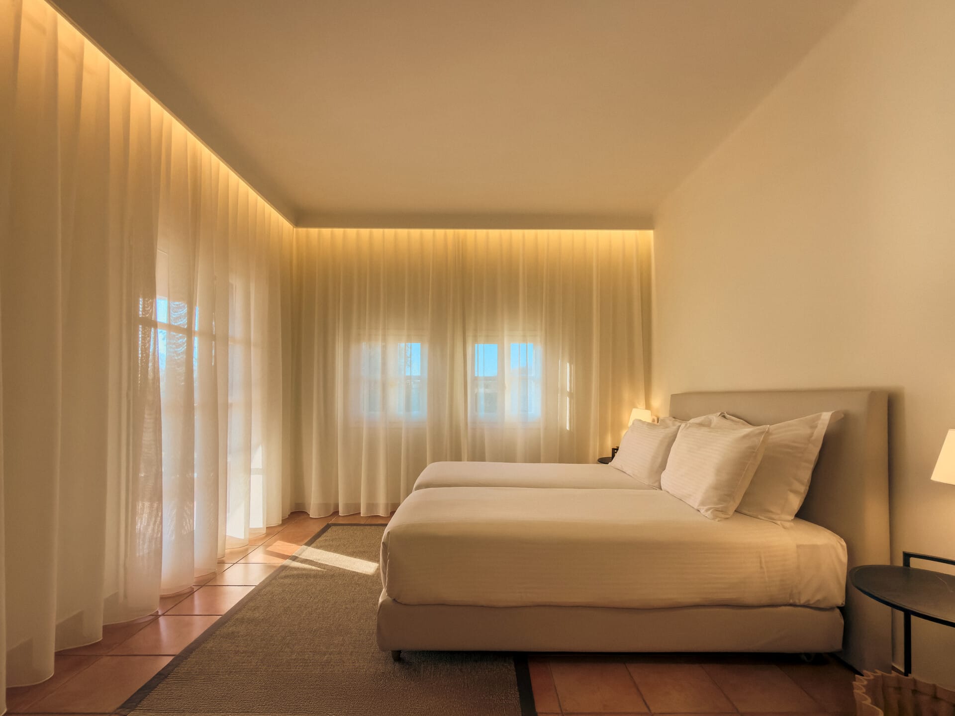 a room with a couch and a window