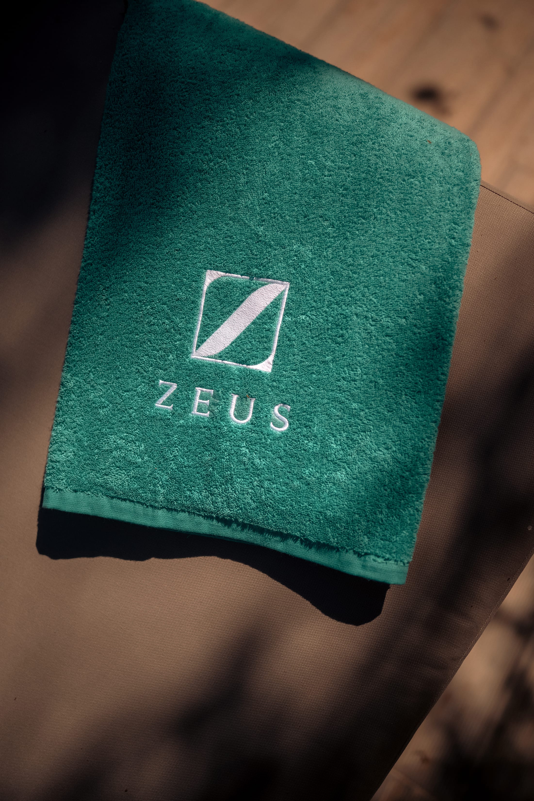 a green shirt with white text