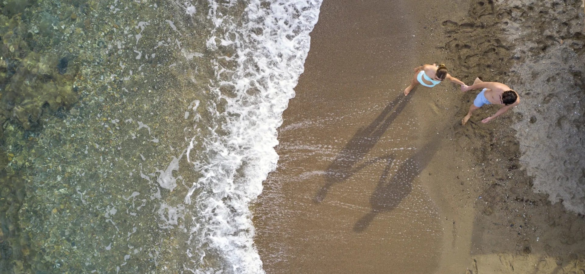a person swimming in a river