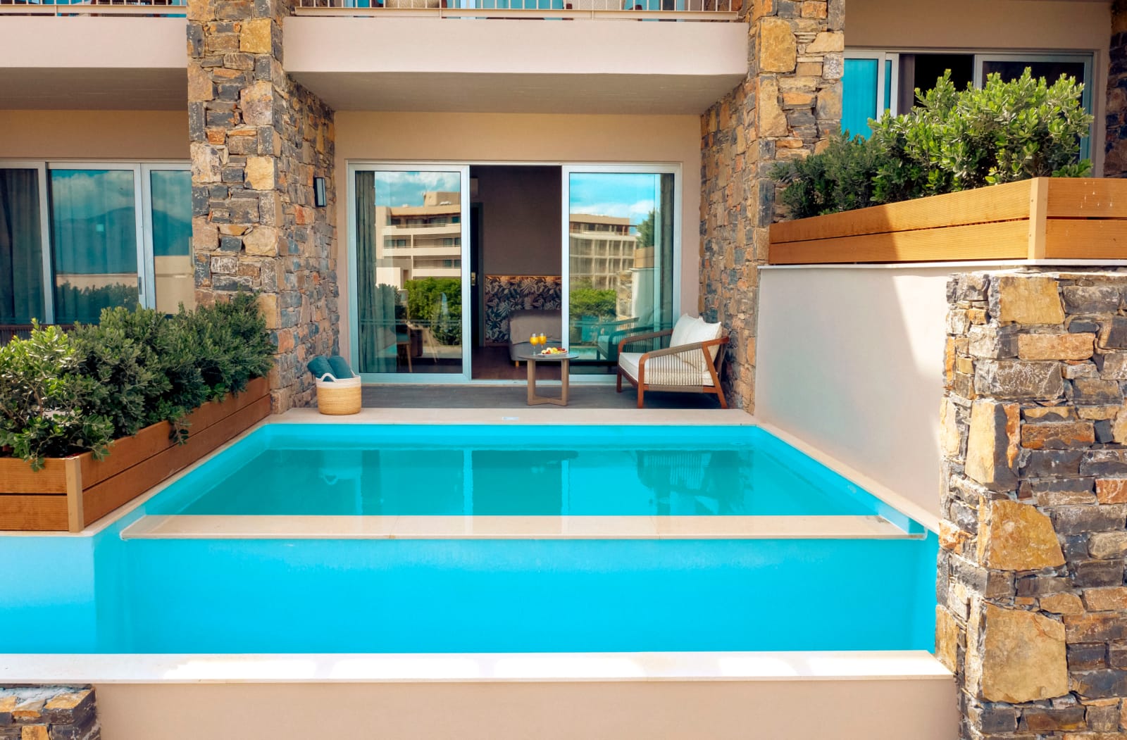 a pool in a house